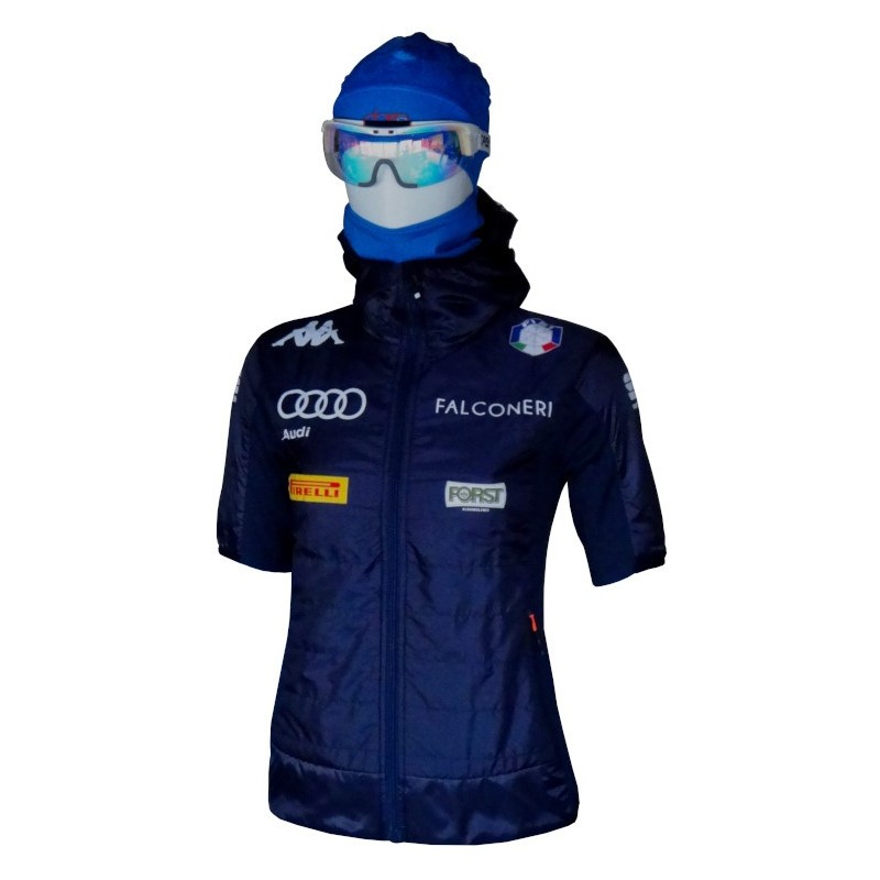 женская куртка с коротким рукавом Sportful Team Italia Kappa W Puffy "Итальянский синий" женская куртка с коротким рукавом Sportful Team Italia Kappa W Puffy "Итальянский синий"